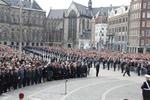Dodenherdenking bij de Dam in Amsterdam,4 mei 2012