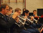 Optreden Trompetterkorps Koninklijke Marechaussee in Buren, 15 juli 2012