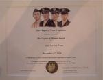 The Legion of Honor Membership Award 
uitgereikt aan Arie van Veen, 17 december 2010